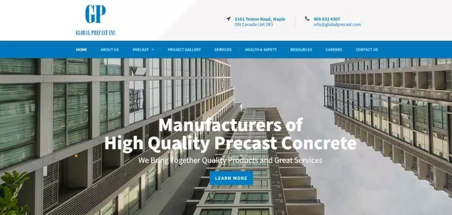8. Global Precast Inc.